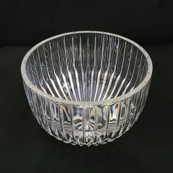 Mikasa Park Lane Heavy Crystal Fruit Salad Round Bowl Center Piece - Picture 6 of 10